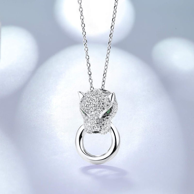 Santuzza 925 Sterling Silver Animal Gemstone Pendant for Women - Image 3